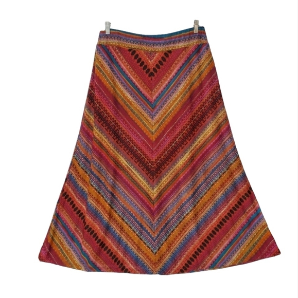 Boho Knit Maxi Skirt Retro Western Size XL - EUC! - Picture 2 of 14